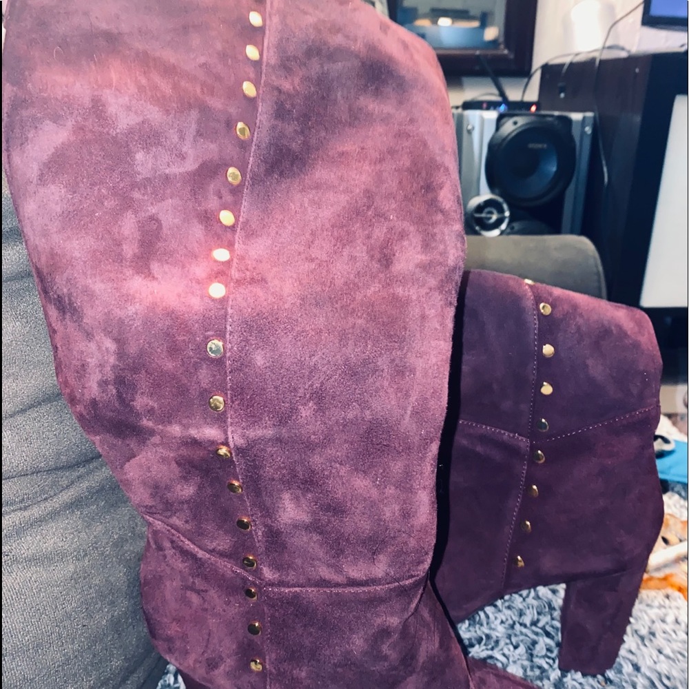 Ralph Lauren maroon boots